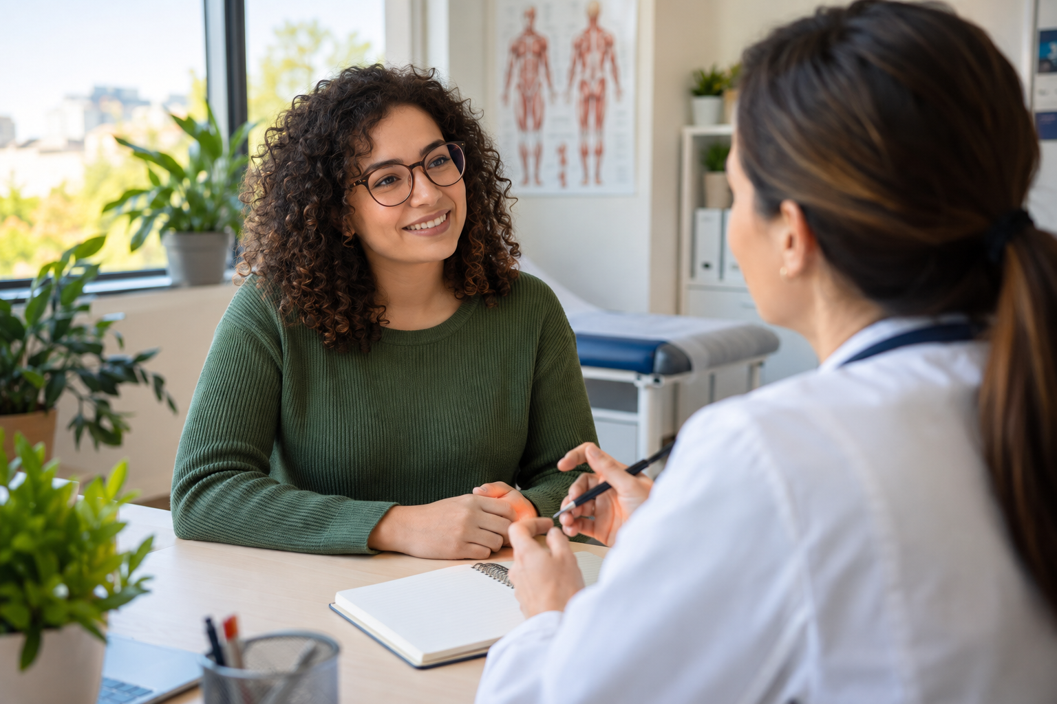 Mujer con migraña con aura y anticonceptivos hormonales